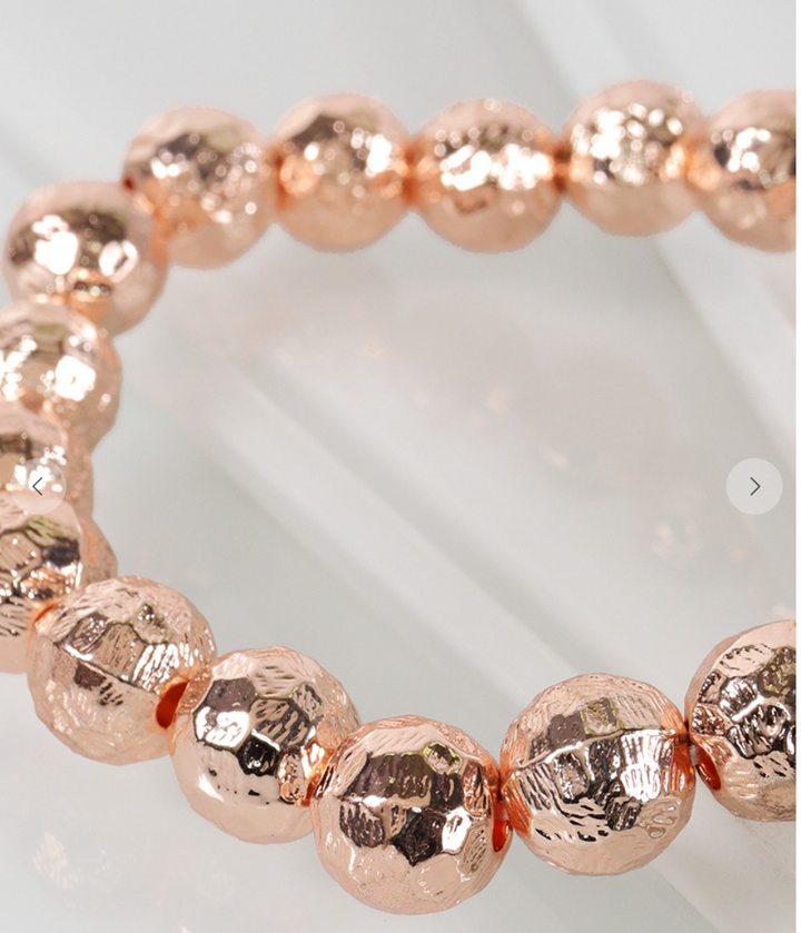 Tillie Metal Bead Stretch Bracelet