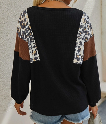 Linda Long Sleeve Leopard Top