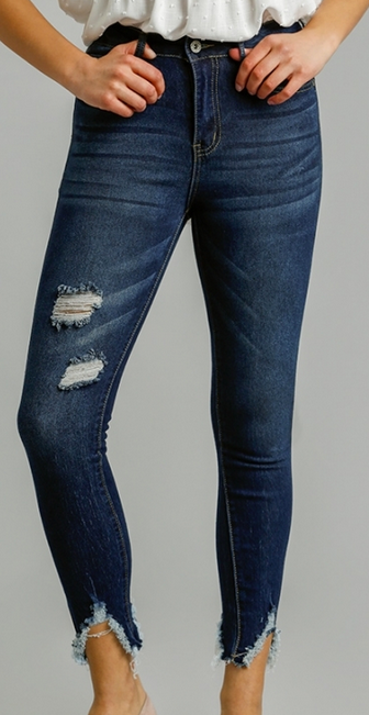 Dina Distressed Skinny Jeans