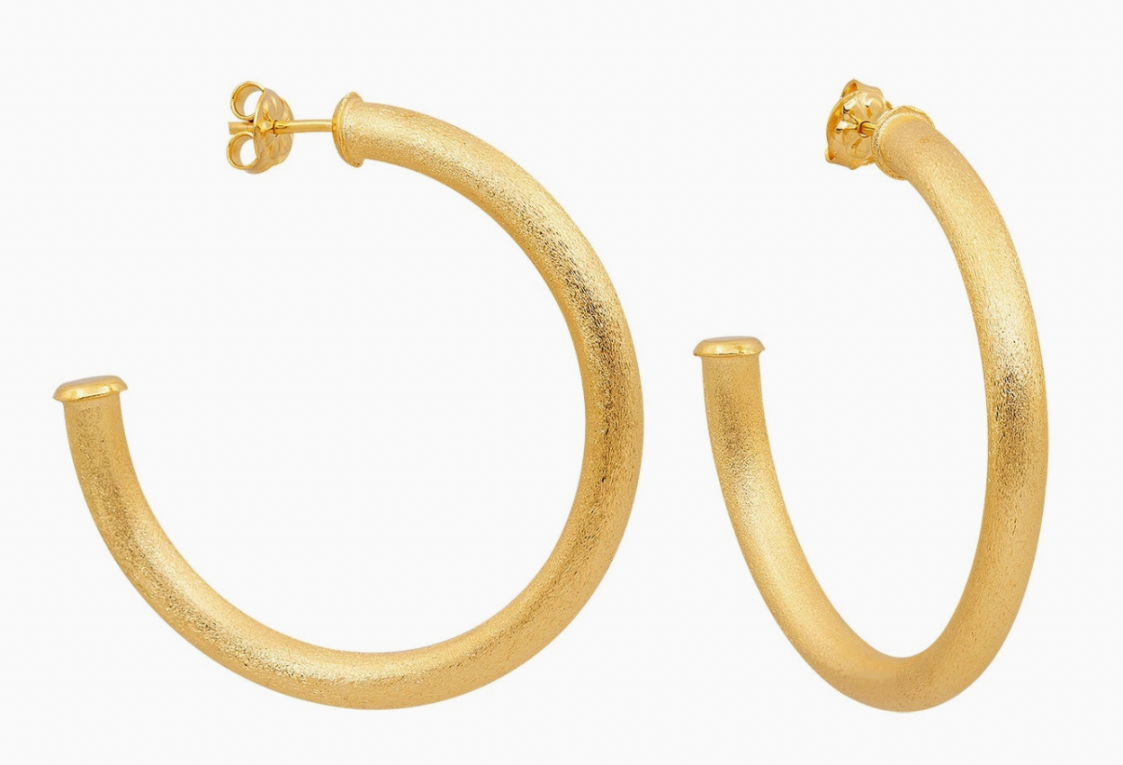 Hope 18K Gold Plated Hoops