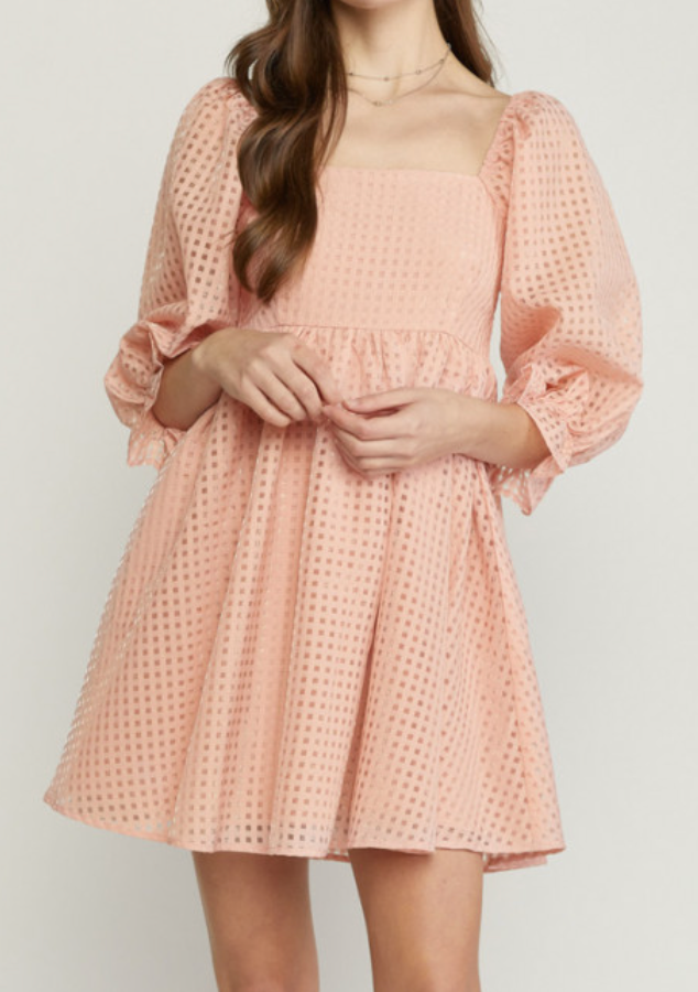 Athena Puff Sleeve Dress