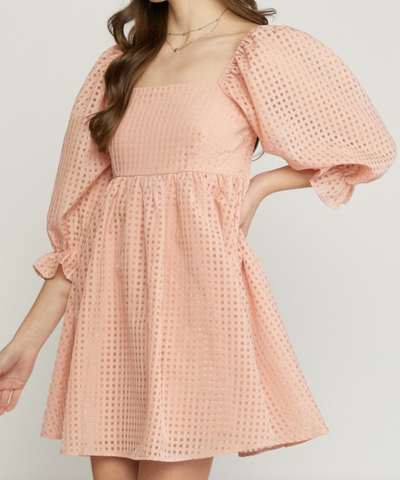 Athena Puff Sleeve Dress