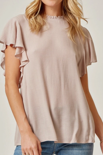 Allie Flutter Sleeve Top