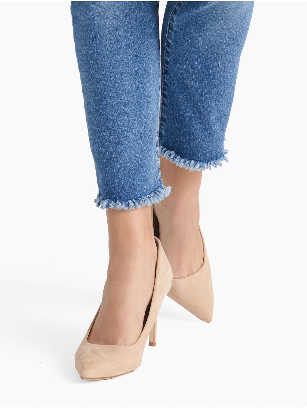 OMG Boyfriend Fringe Ankle Jeans