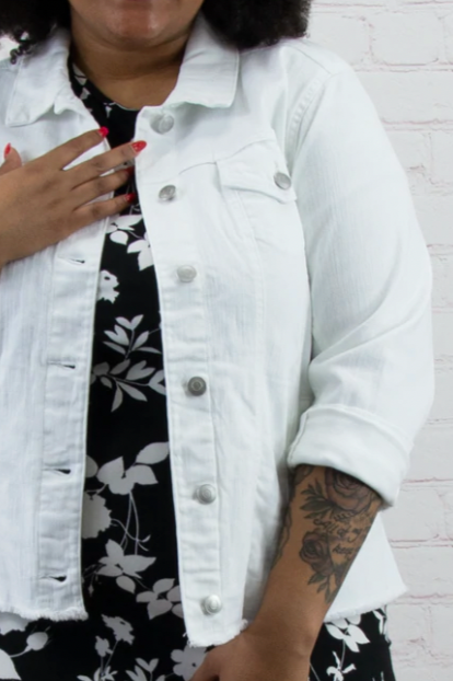 Angie Frayed Denim Jacket