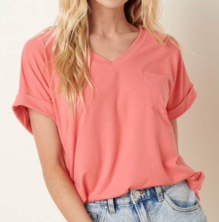 Charlene V Neck Plus Size Top