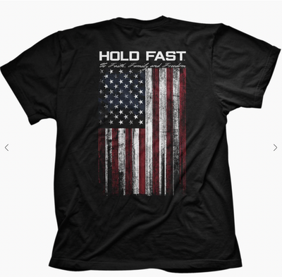 Hold Fast USA Flag T Shirt