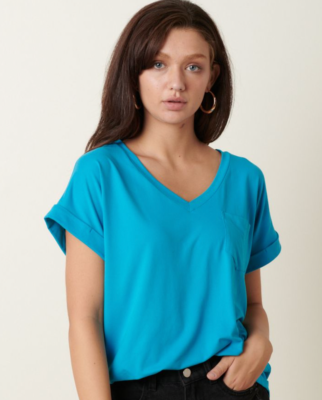 Charlene V Neck Top