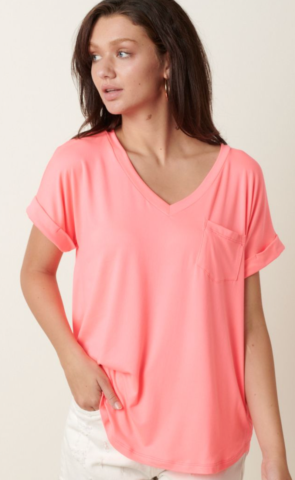 Charlene V Neck Top