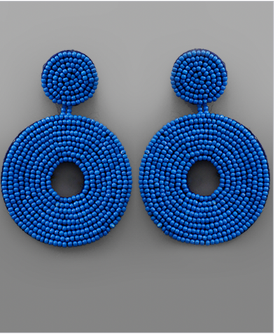 Neva Circle Beaded Earrings