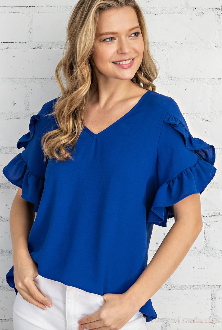 Tate Tulip Short Sleeve Plus Size Top