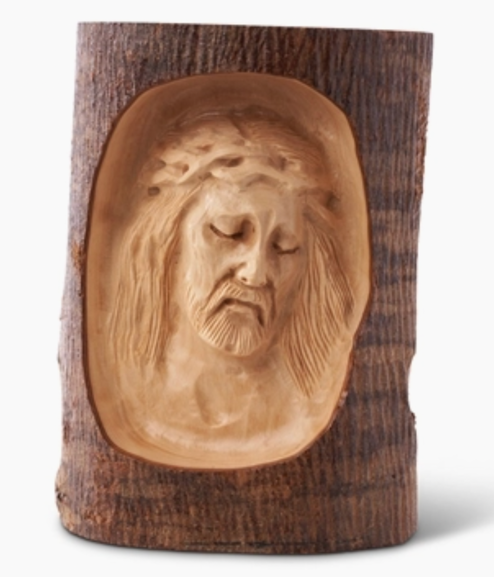 Bark with Christ Bust