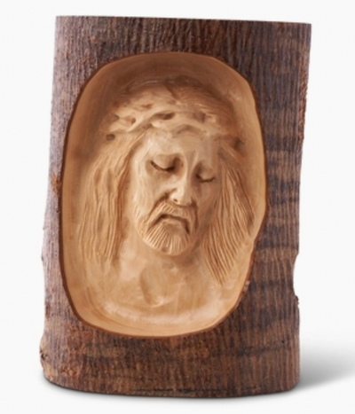 Bark with Christ Bust