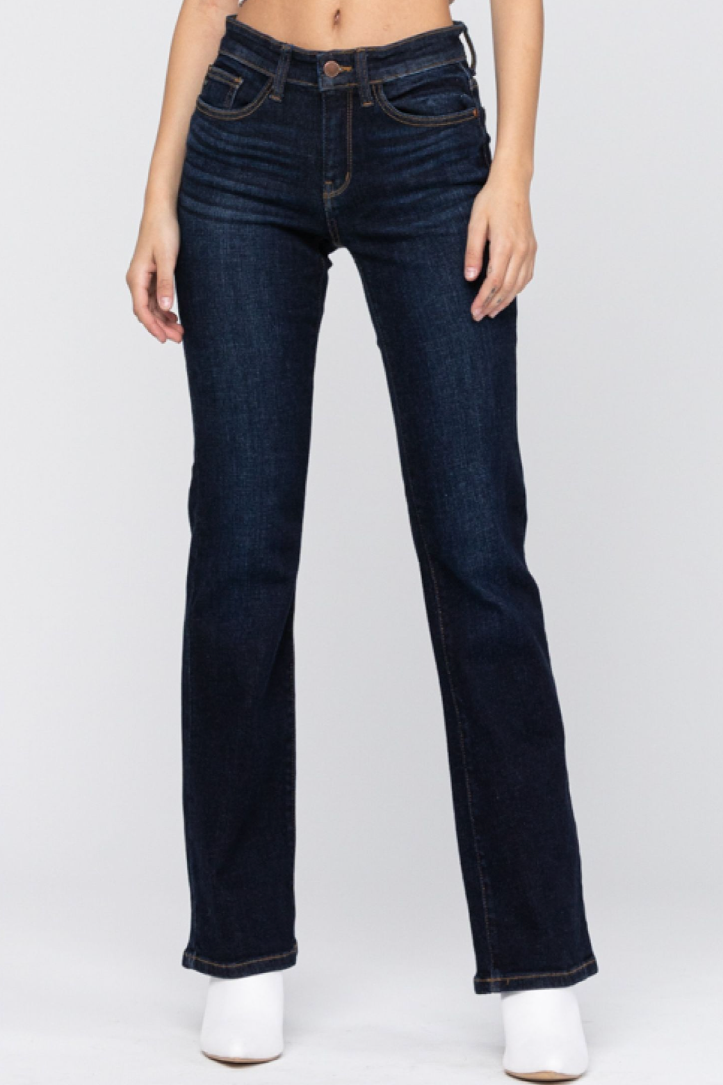 Della Dark Bootcut Stretch Jeans