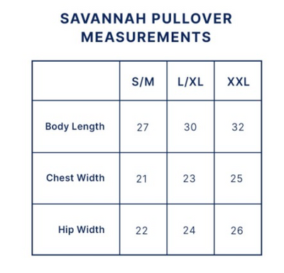 Savannah Pullover Sweatshirt