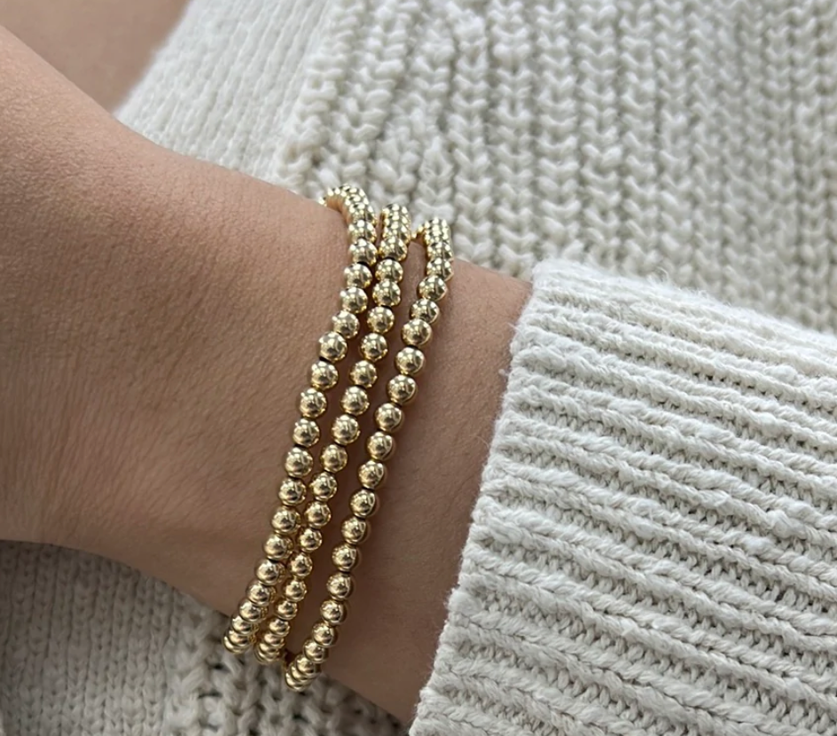 4mm Beaded Bracelet