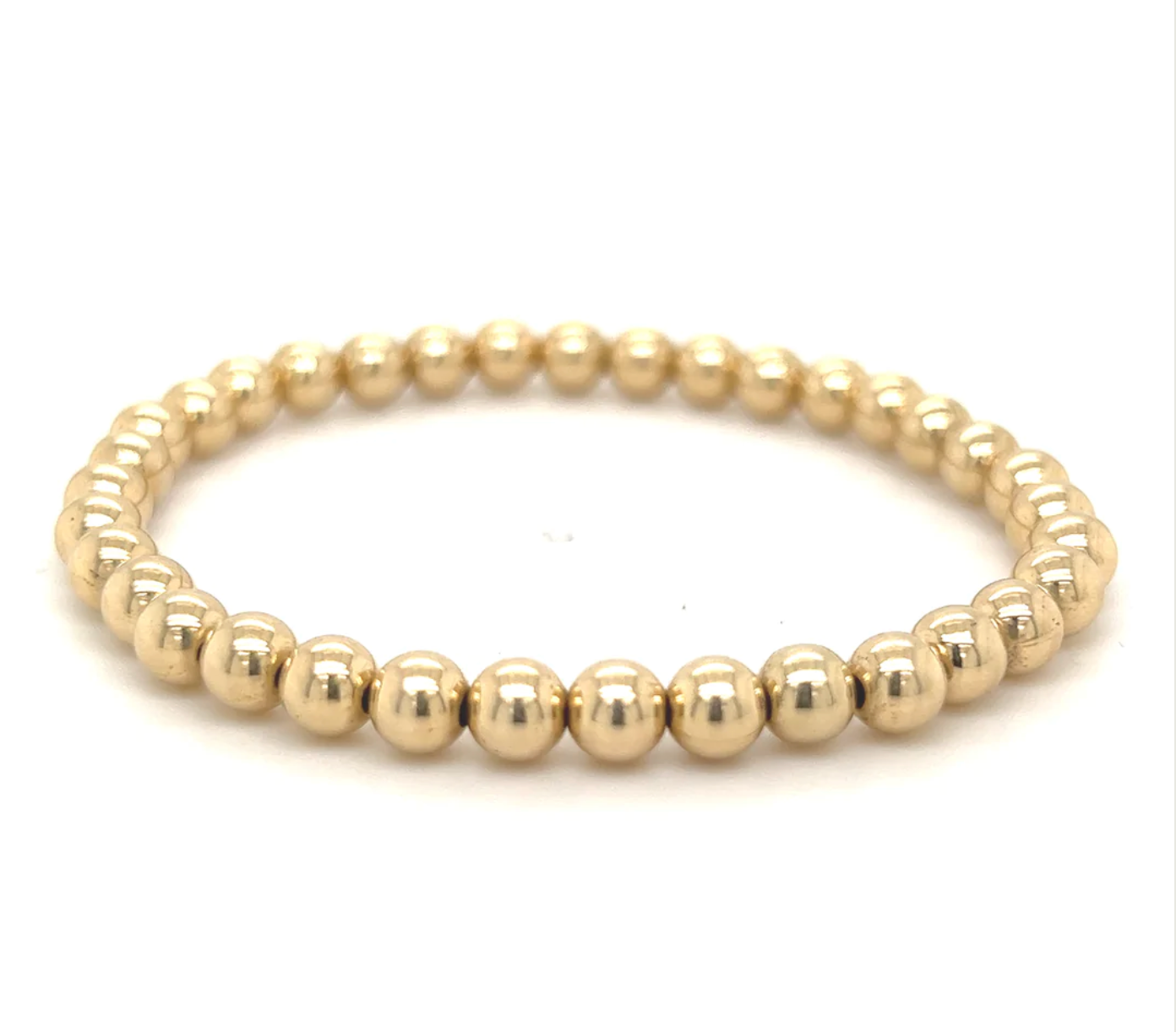 5mm Gold Filled Beaded Bracelet