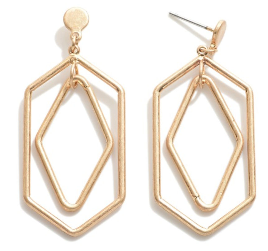 Judson Hexagon Earrings