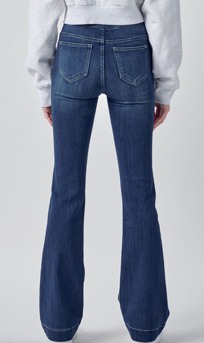 Daisy Denim Flared Pull On Jeans
