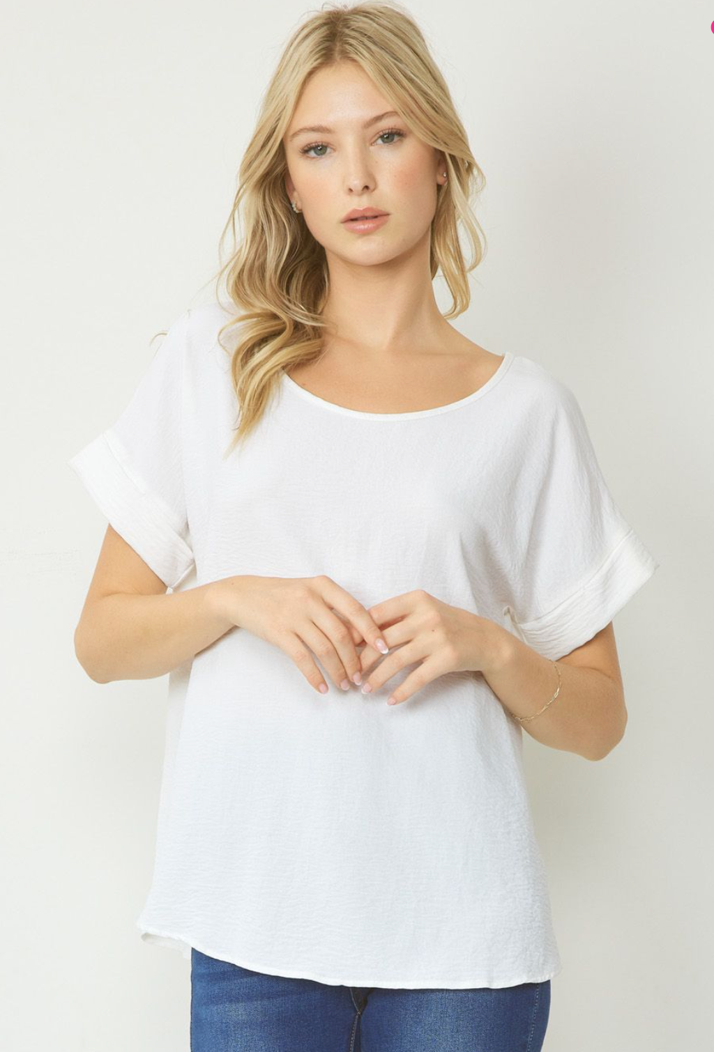 Betsy Solid Scoop Neck Top