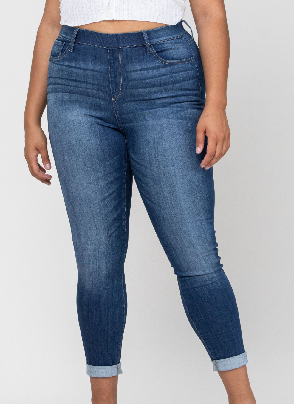 Susan Mid Rise Pull On Jeans