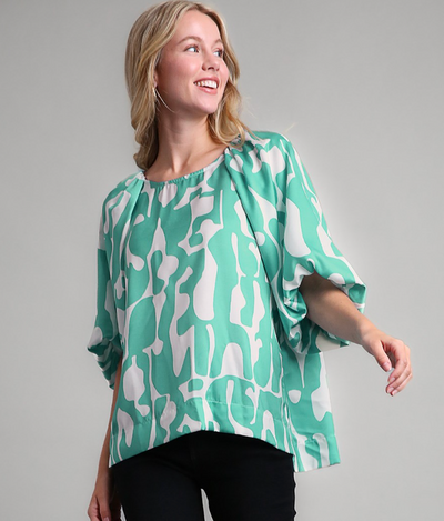 Lylah Balloon Sleeve Top