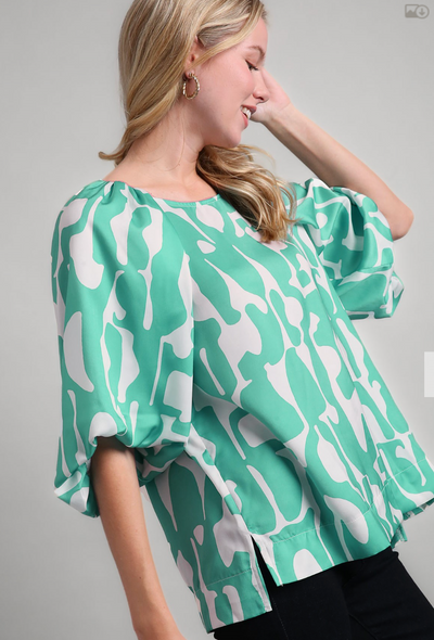 Lylah Balloon Sleeve Top