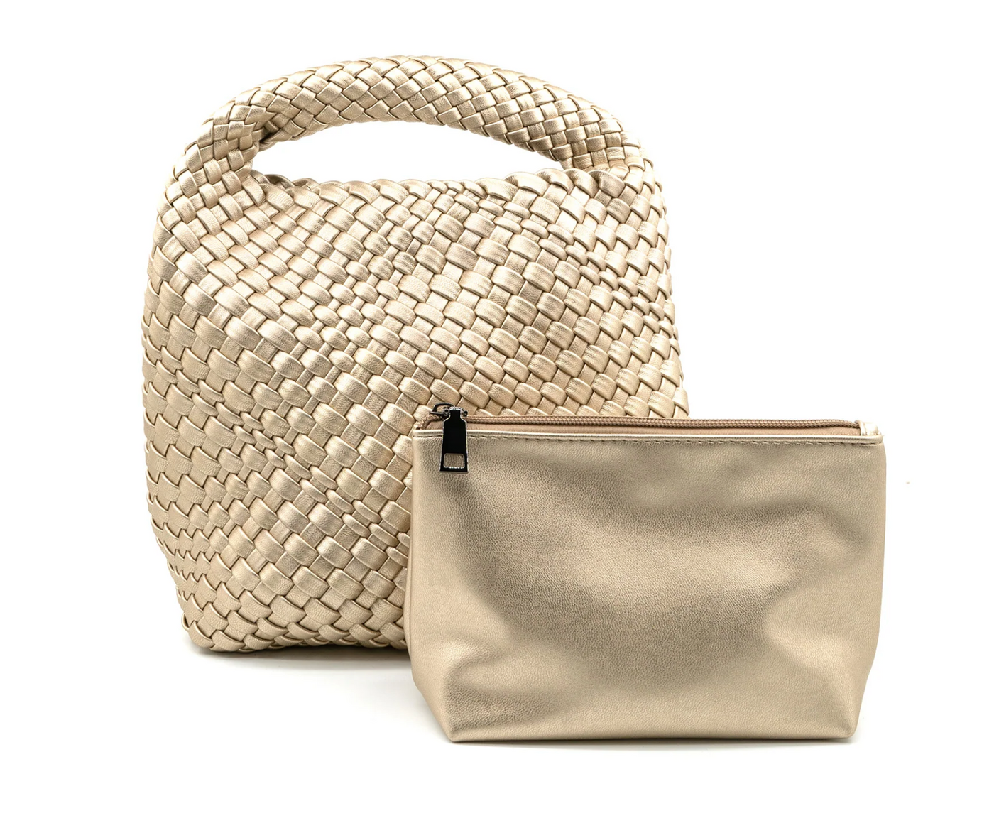 Mini Woven Hobo Bag