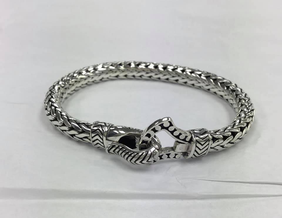 Emma Woven Sterling Silver Bracelet