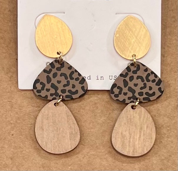 Harmony Wooden Earrings