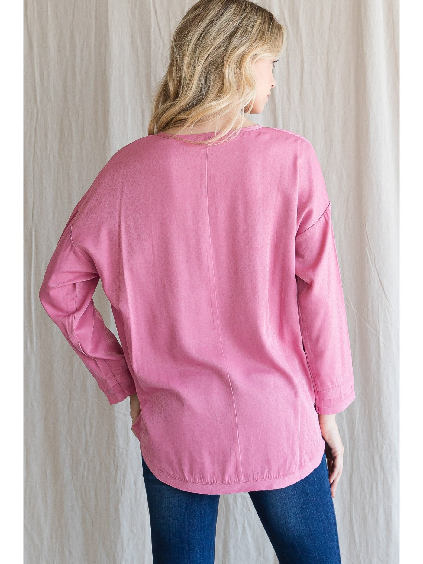 Bella Long Sleeve V Neck Top