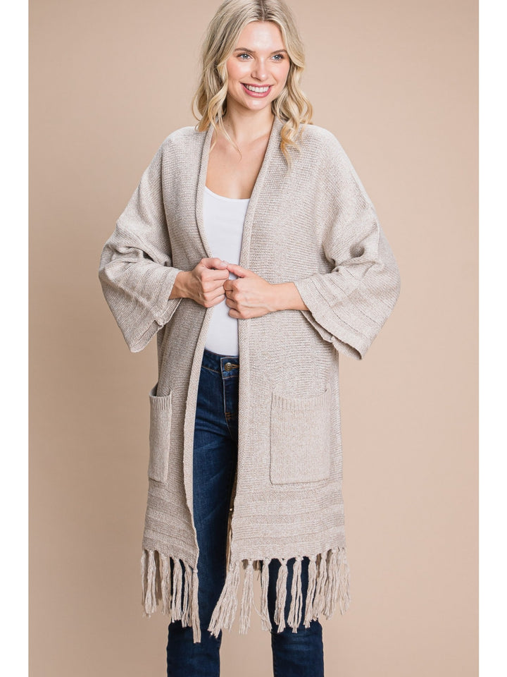 Leah Fringe Sweater Cardigan