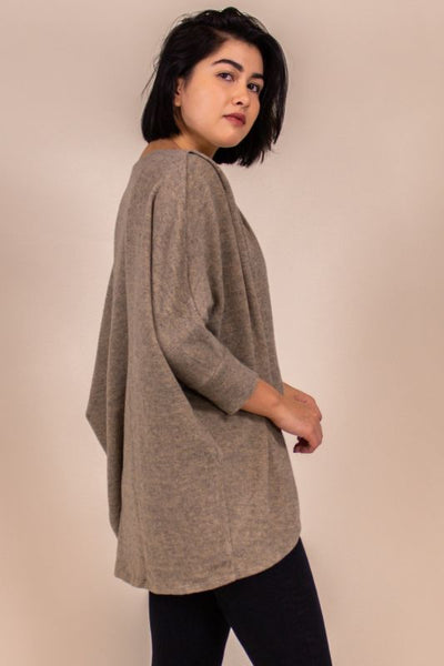 Brushed Hacci Cardigan