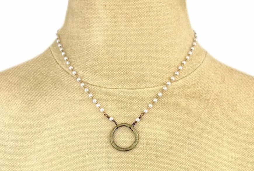 Molly Bronze Circle Necklace